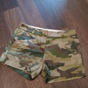 J. Crew Camouflage Cargo Shorts Sz 0